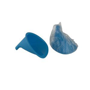 Tupperware Power Chef System Blue Funnel Replacement Part Lot‎ of 2